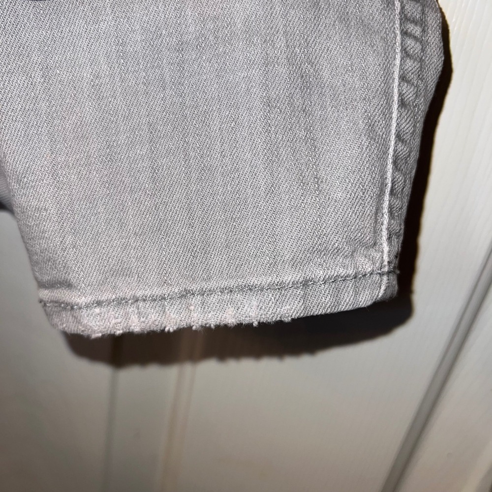 7 for all Mankind-The Mid rise cropped Skinny in Washed Denim Gray size 25 - Picture 5 of 7